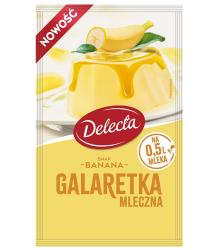 Galaretka Mleczna Banan - Milchgelee Banane 60g Delecta