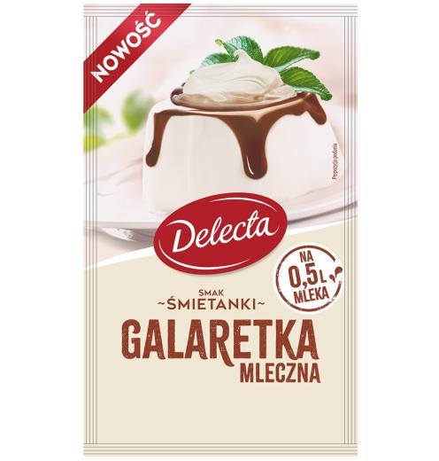 Galaretka Mleczna Smietanka - Milchgelee Sahne 60g Delecta