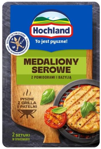 Medaliony Serowe z Pomidorami i Bazylia 120g Hochland