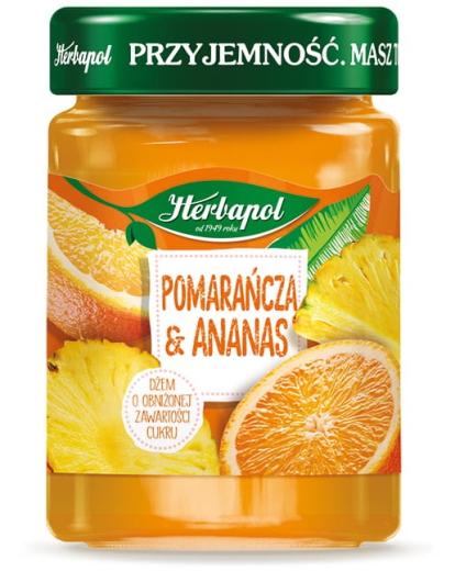 Dzem Pomarancza Ananas - Marmelade Orange Ananas 280g Herbapol