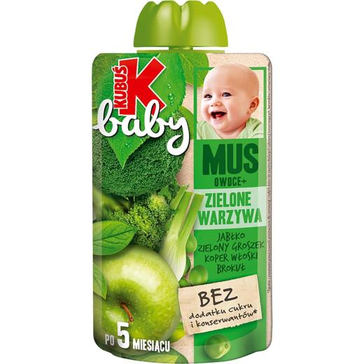 Kubus Baby Muss Zielone Warzywa ab 5 Monat 100g