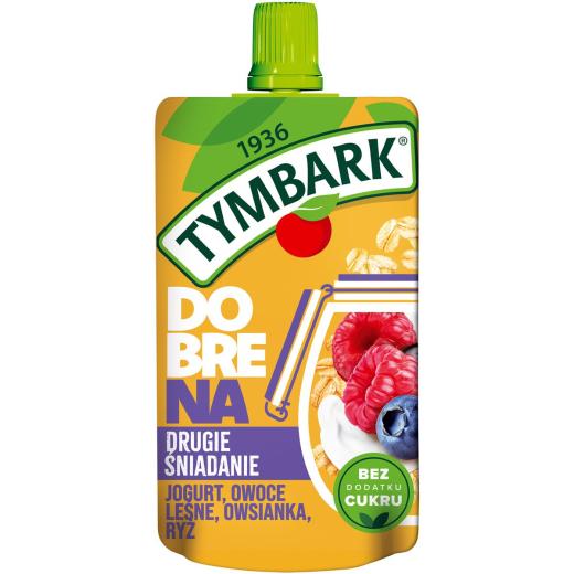 Tymbark Muss Jogurt Zboza i Owoce Lesne - Muss aus Joghurt Haferflocken und Walderbeeren 100g