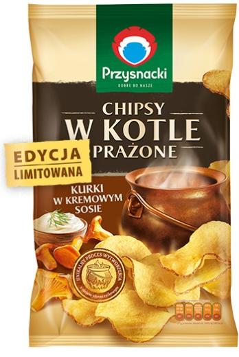 Chipsy Prazone w Kotle Kurki w Kremowym Sosie - Pfifferlige Chips 125 g Przysnacki