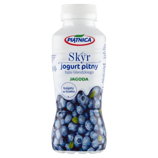 Skyr Jogurt Pitny Jagodowy  (zzg. EINWEGPFAND 0,25€) Trinkjoghurt Heidelbeere 330g Piatnica