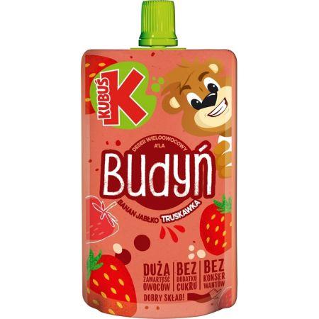 Kubus Budyn Banan Jablko Truskawka - Erdbeerpudding 100g