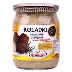 Roladki Wieprzowe z Kurkami - Schweinerolladen mit...