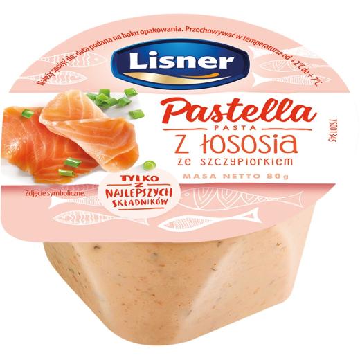 Pastella z Lososia ze Szczypiorkiem 80g Lisner