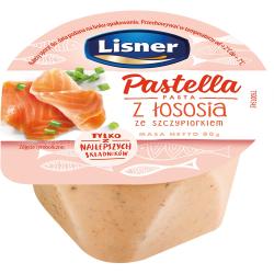 Pastella z Lososia ze Szczypiorkiem 80g Lisner