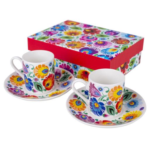 Filiżanka Basia espresso set 2szt. łowicka 90m