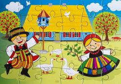 Puzzle wioska lowicka 30 Folkstar