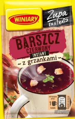 Winiary Barszcz Rote Bete Suppe Borschts mit Croutons 16g