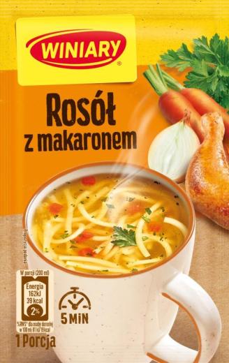 Rosól z Makaronem - Instant Hühnersuppe mit Nudeln 12g Winiary