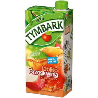 Tymbark Apfel - Pfirsich Erfrischungsgetr&auml;nk 1l