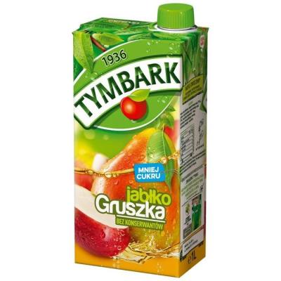 Tymbark Apfel - Birne Erfrischungsgetr&auml;nk 1l